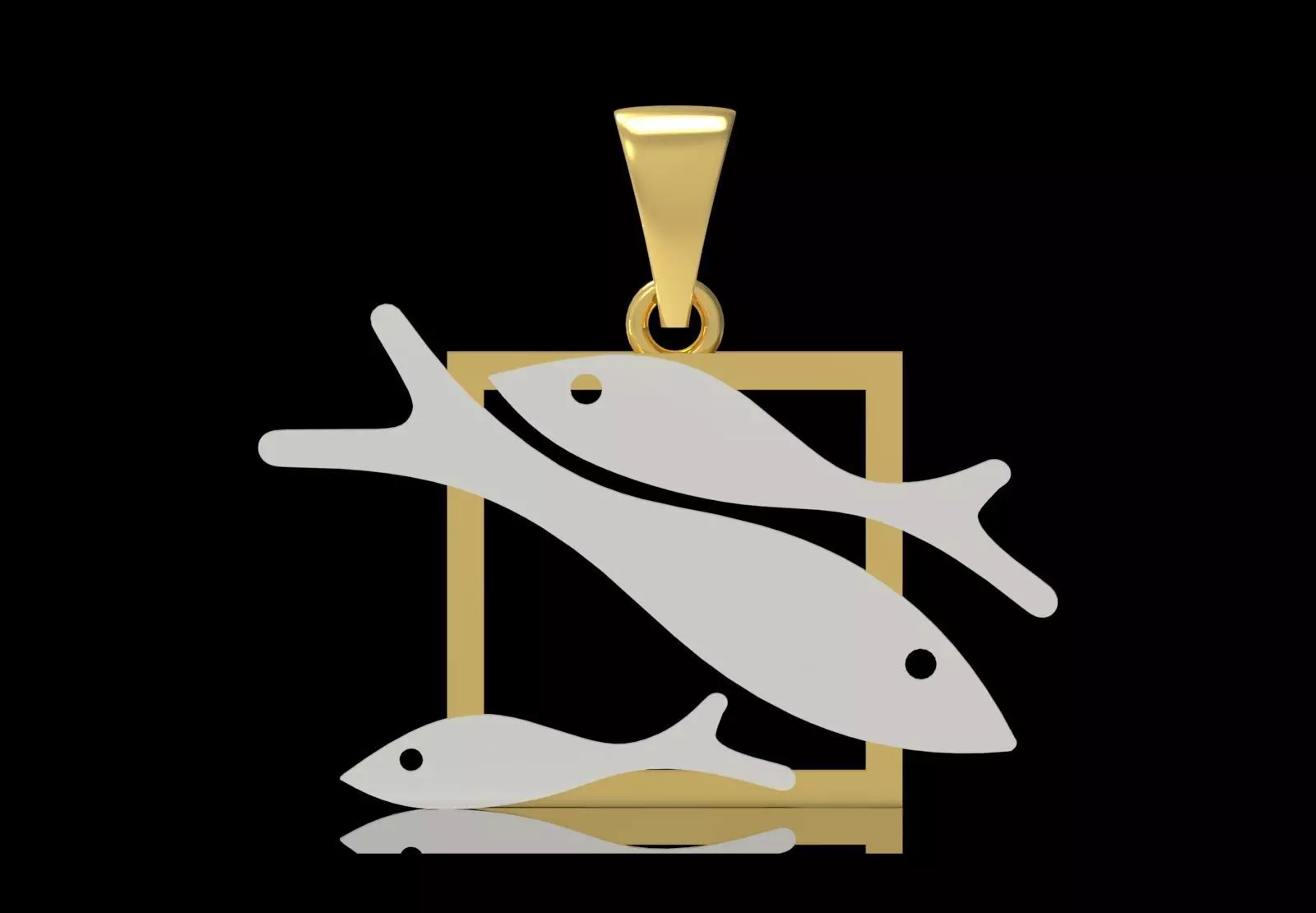 gold stl 3dm Pendant A Symbol of Peace and Nature gp0054 3D print model_9