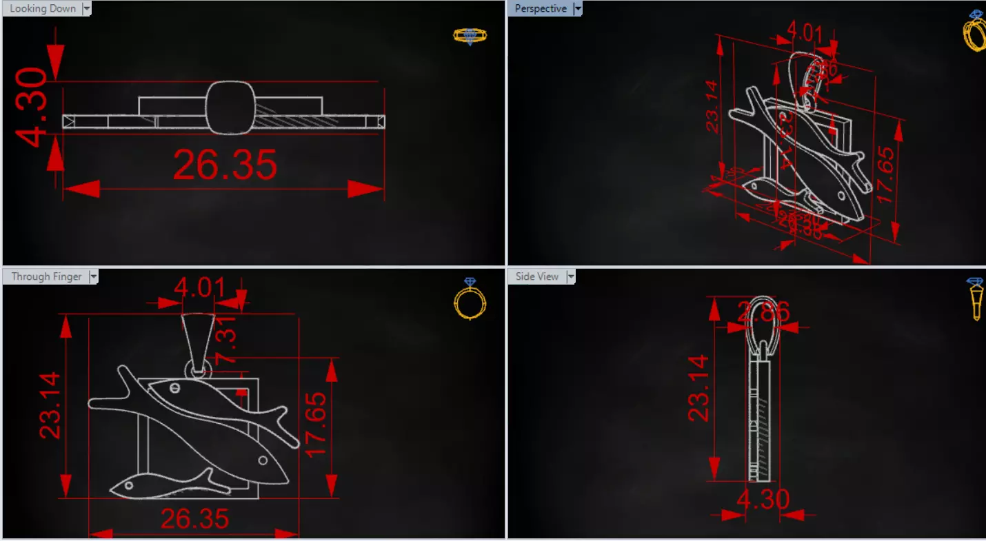 gold stl 3dm Pendant A Symbol of Peace and Nature gp0054 3D print model_19