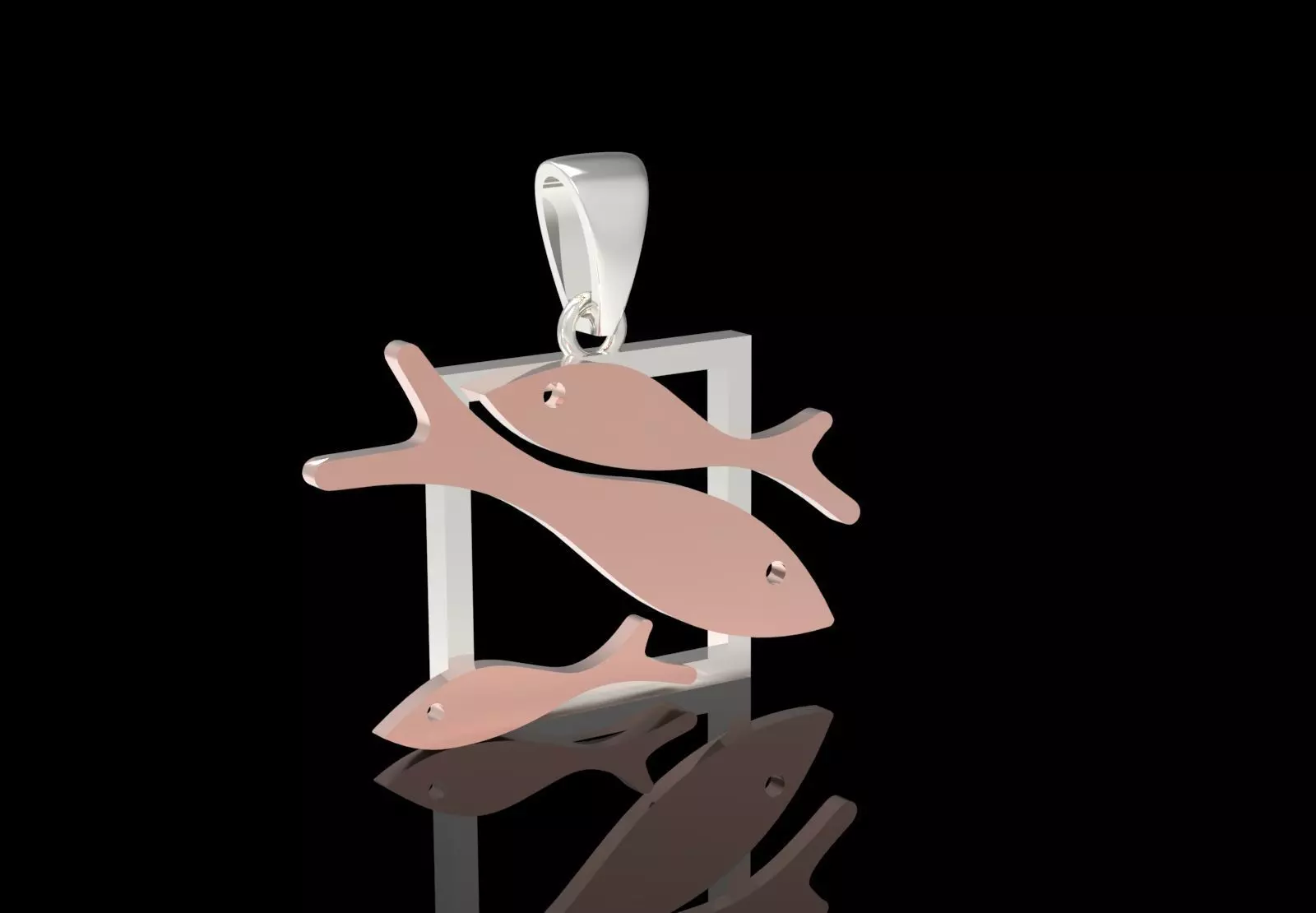 gold stl 3dm Pendant A Symbol of Peace and Nature gp0054 3D print model_3