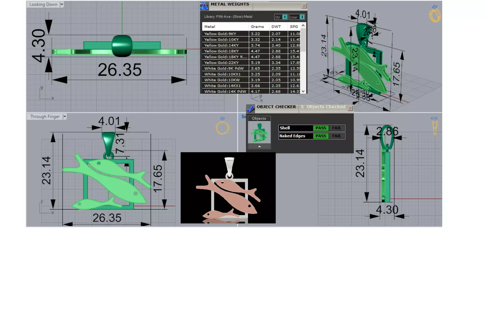 gold stl 3dm Pendant A Symbol of Peace and Nature gp0054 3D print model_0
