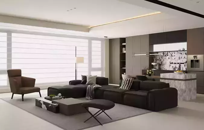 This modern - style living room 