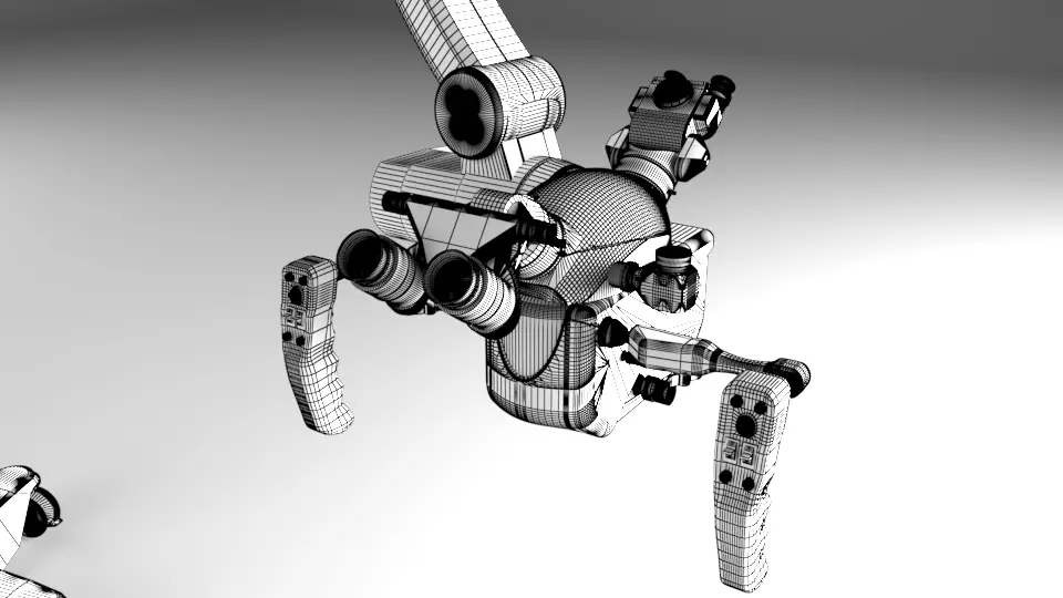 Ophthalmic Surgical Microscope  High Quality Medical 3D Model 3D model_6