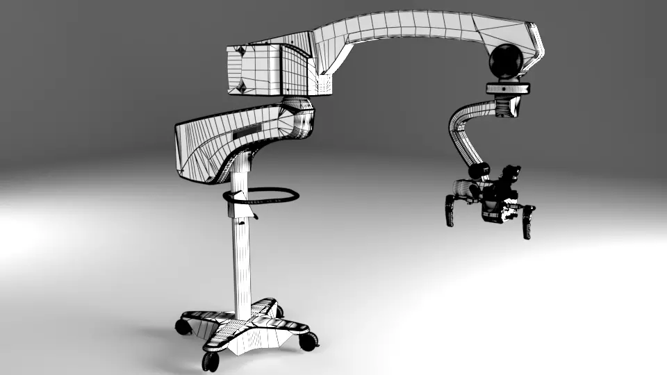 Ophthalmic Surgical Microscope  High Quality Medical 3D Model 3D model_5