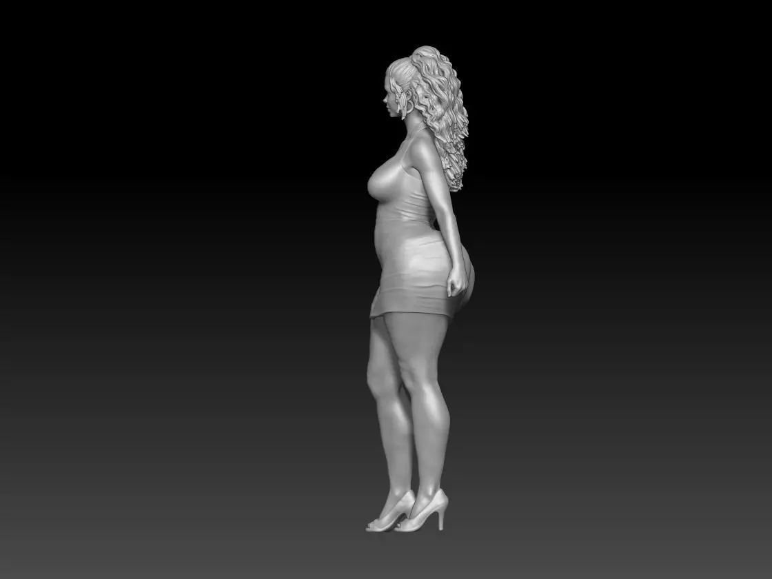 big butt girl 2 3D print model_1