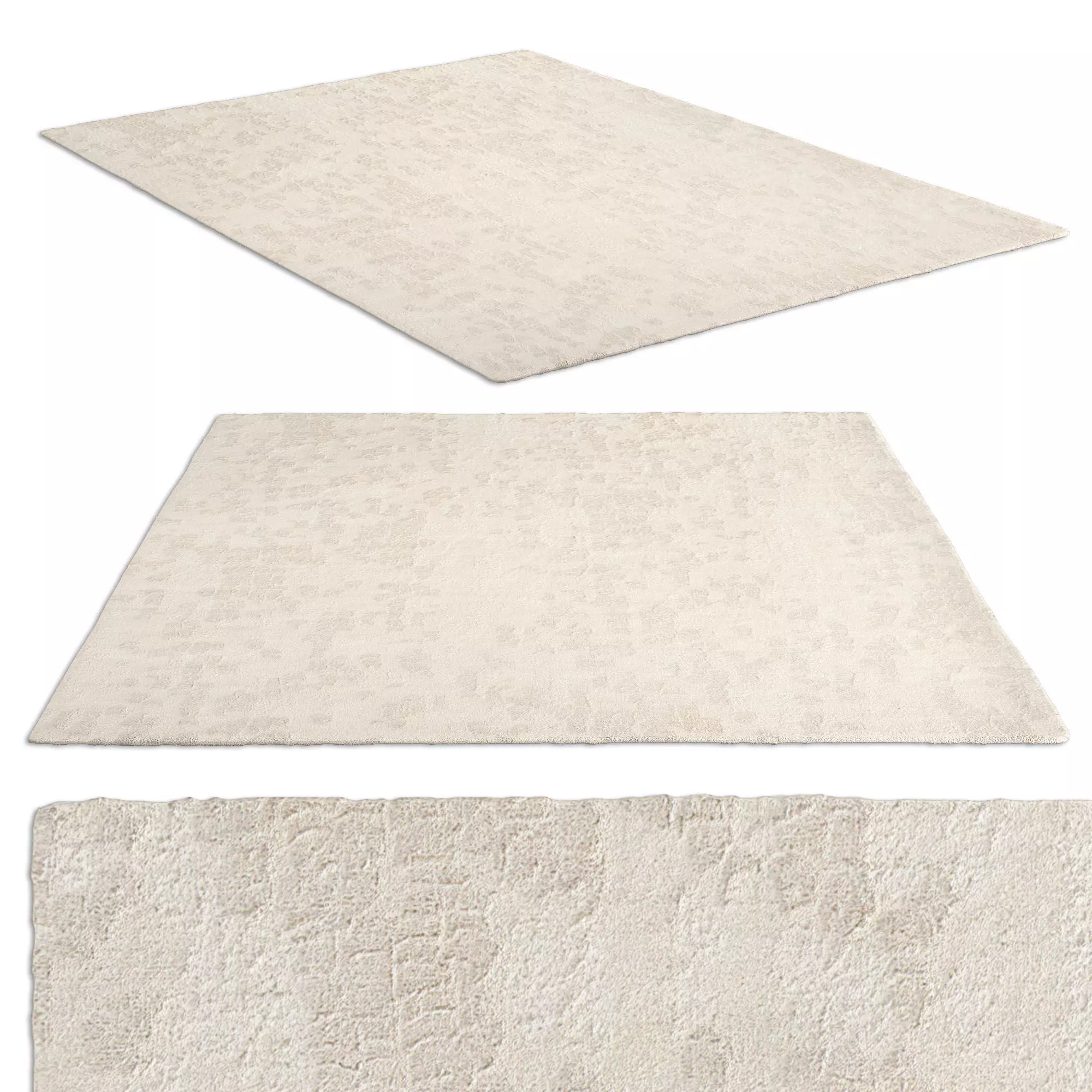 Chana Wool Rug Natural 3D model_0