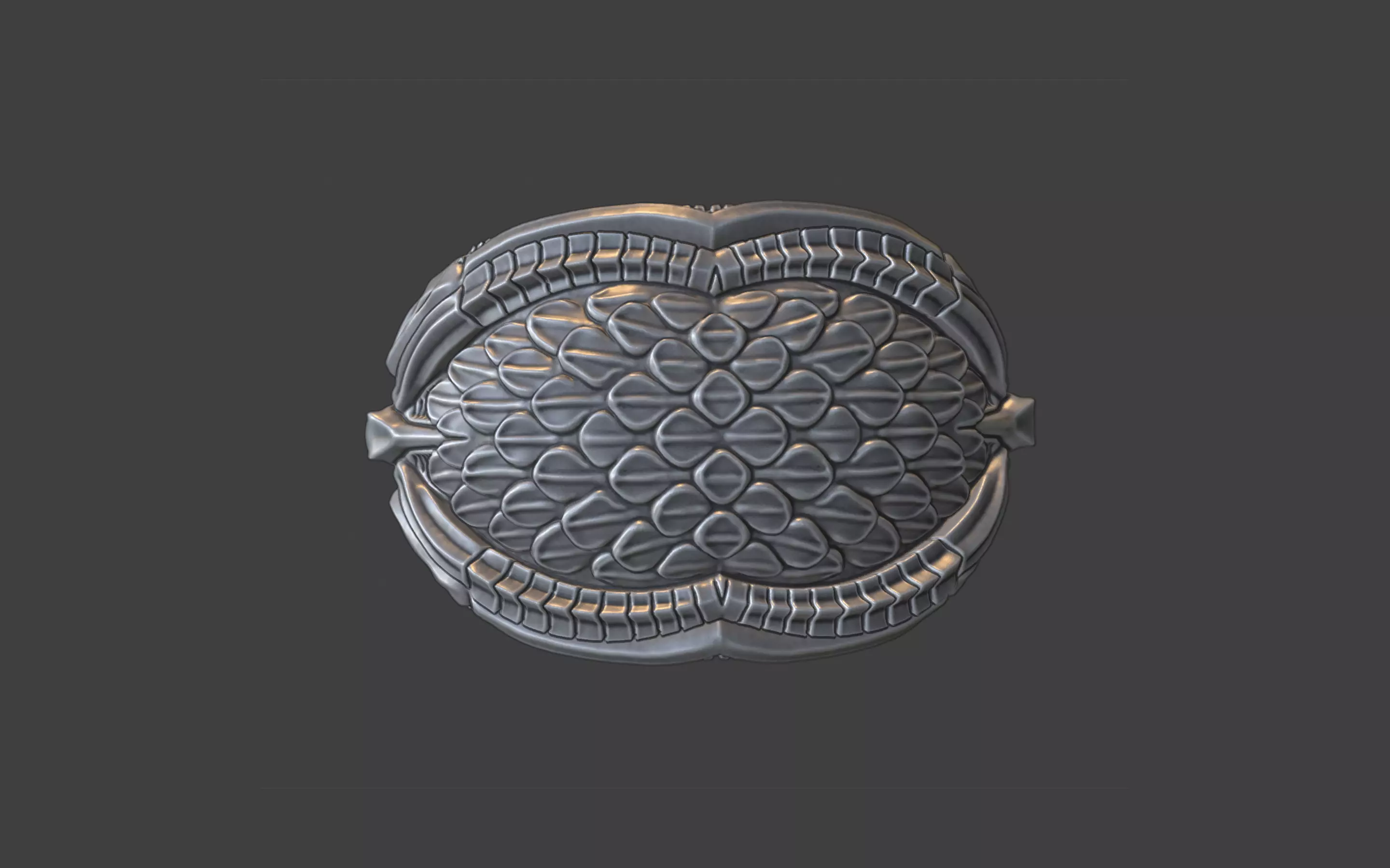 bioorganic giger style ring v7 3D print model_9