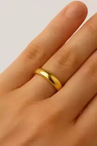 Wedding Gold Ring 3D Model  Realistic Jewelry