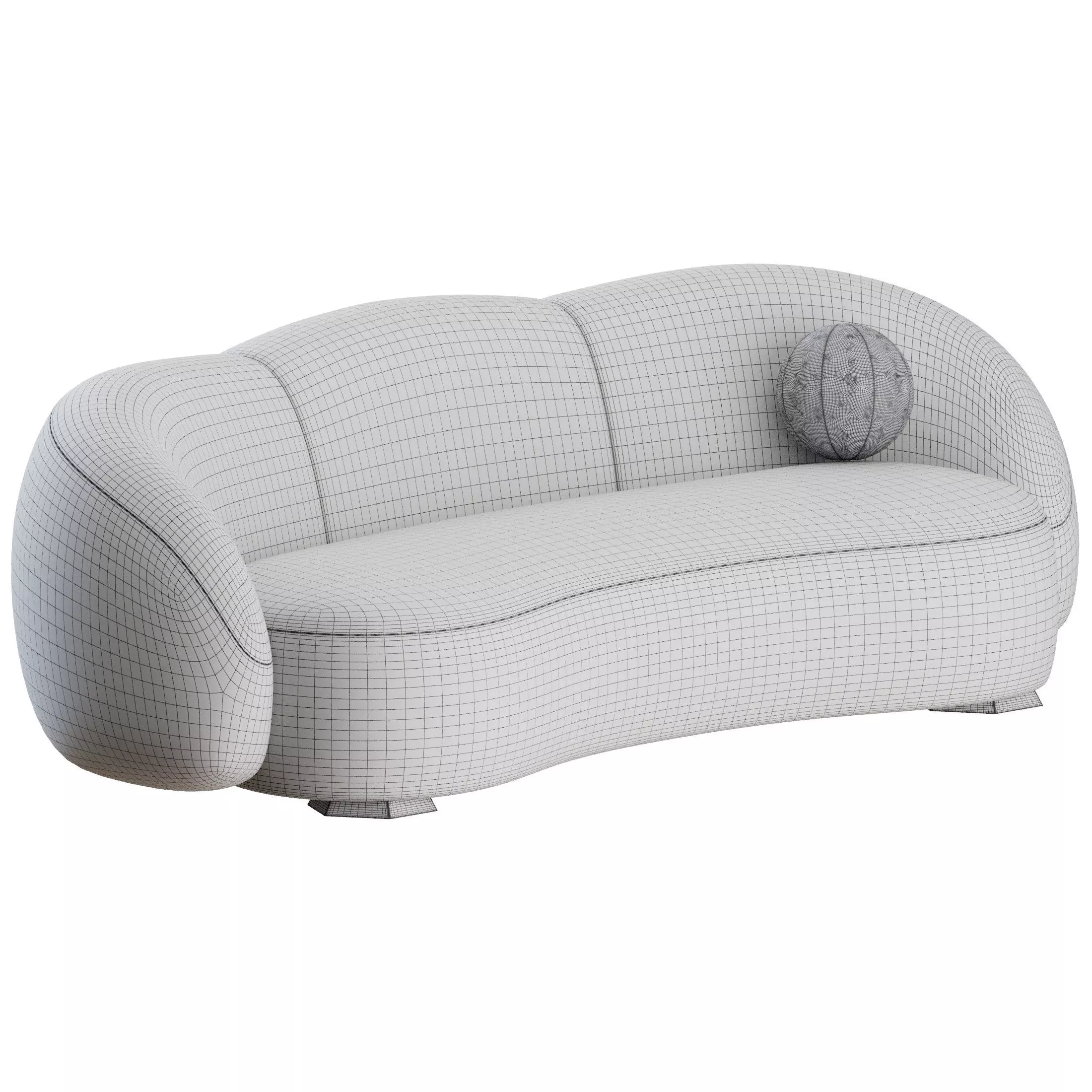 Monte Sofa by The Invisible Collection 3D model_3