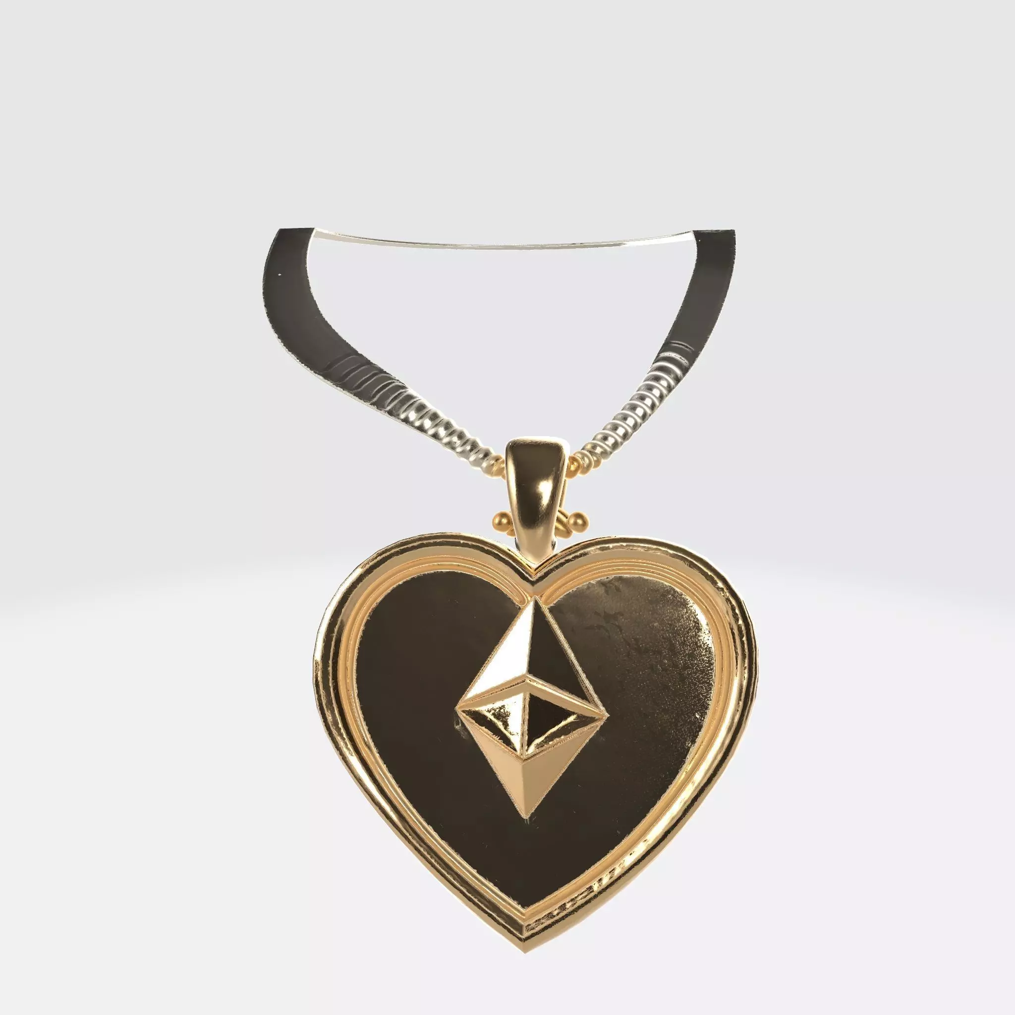 ETH Crypto Pendant Keychain 6 3D print model
