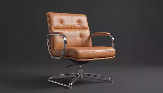Office Chair 3D Model  PBR Textures  Archviz  Game Ready