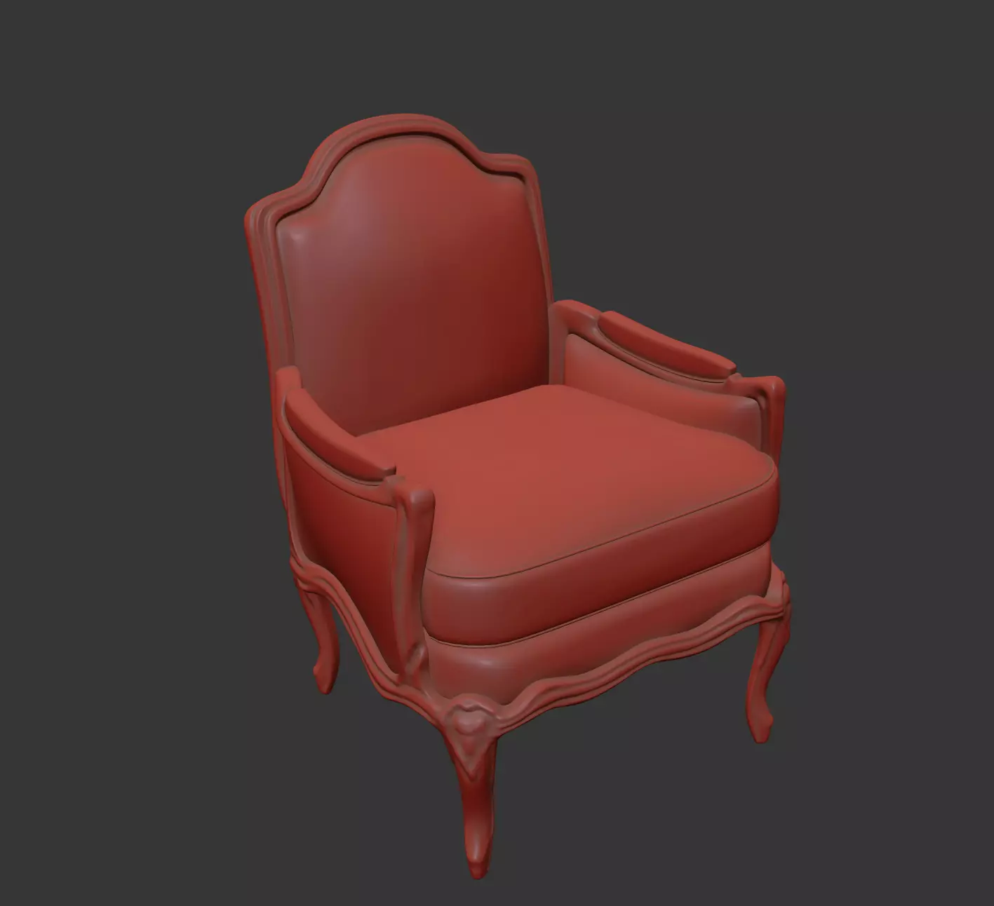 Arm chair henryot model 3D model_17