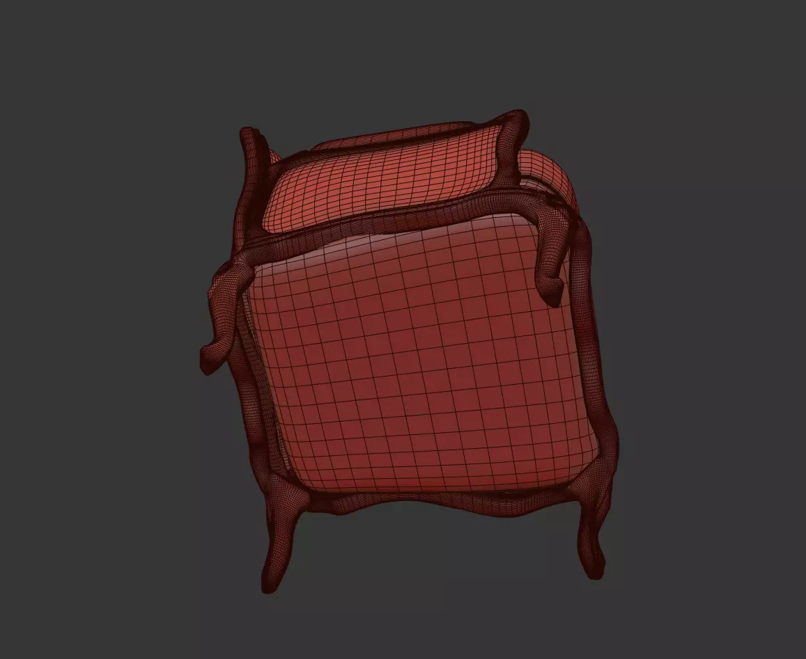 Arm chair henryot model 3D model_25