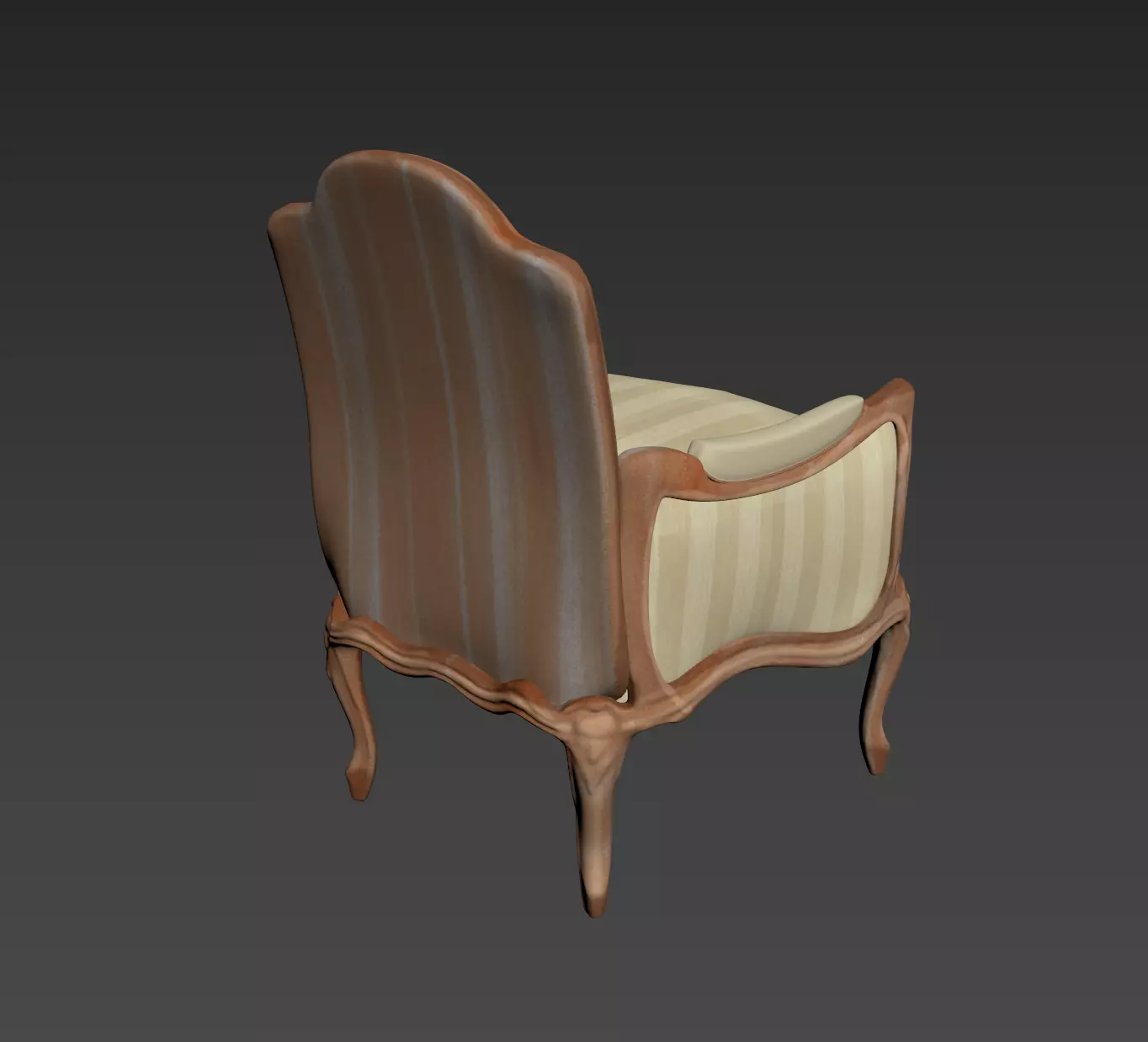 Arm chair henryot model 3D model_9