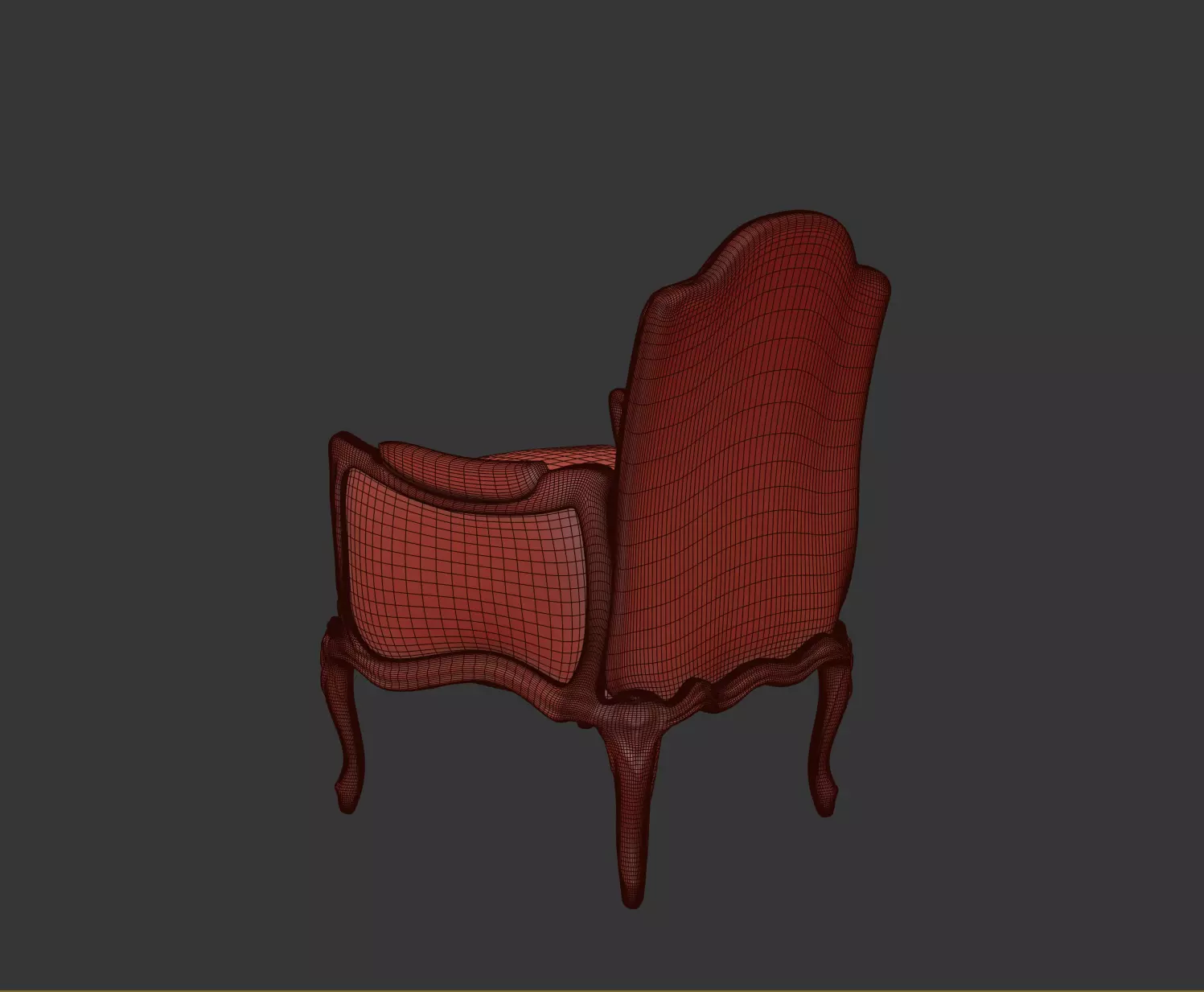 Arm chair henryot model 3D model_23