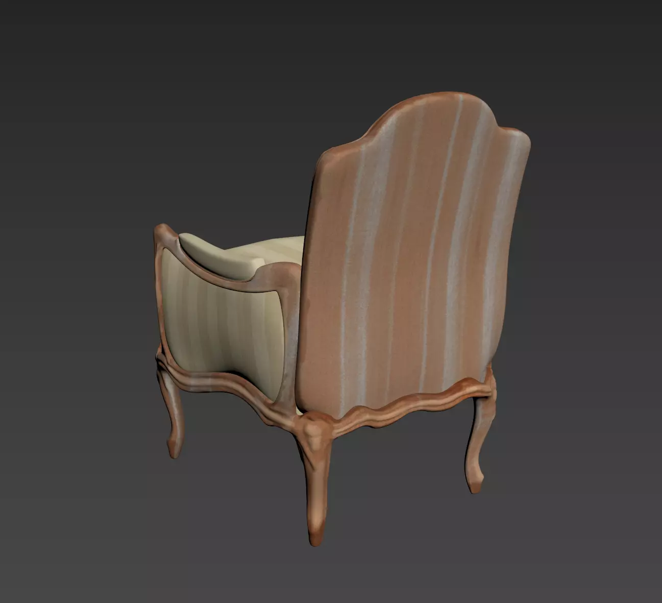 Arm chair henryot model 3D model_7