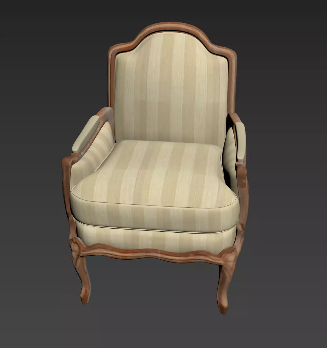 Arm chair henryot model 3D model_13