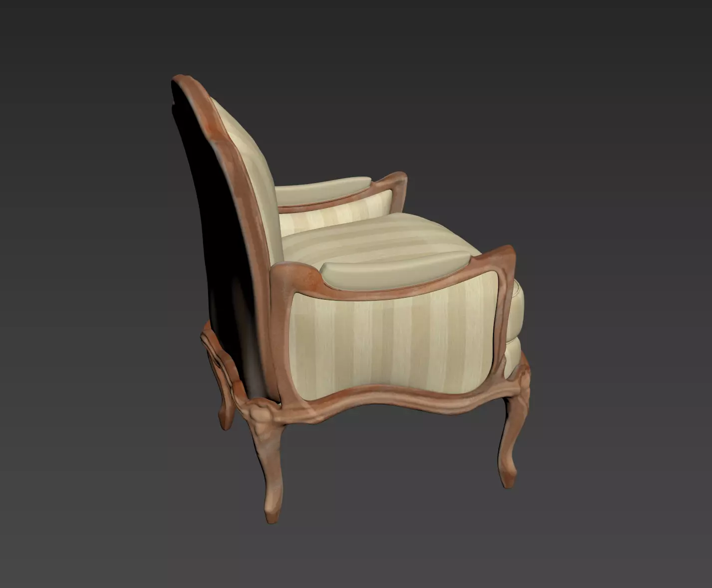 Arm chair henryot model 3D model_10