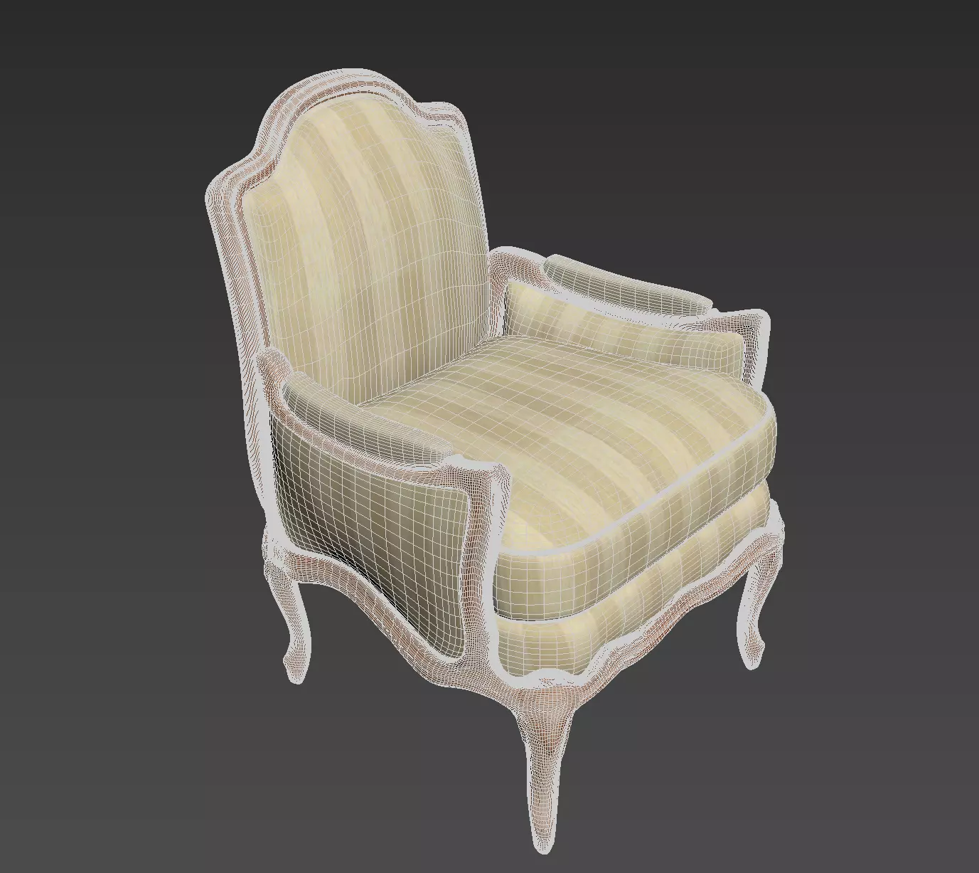 Arm chair henryot model 3D model_20