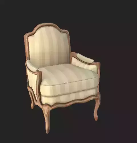 Arm chair henryot model 3D model Arm chair henryot model 3D model