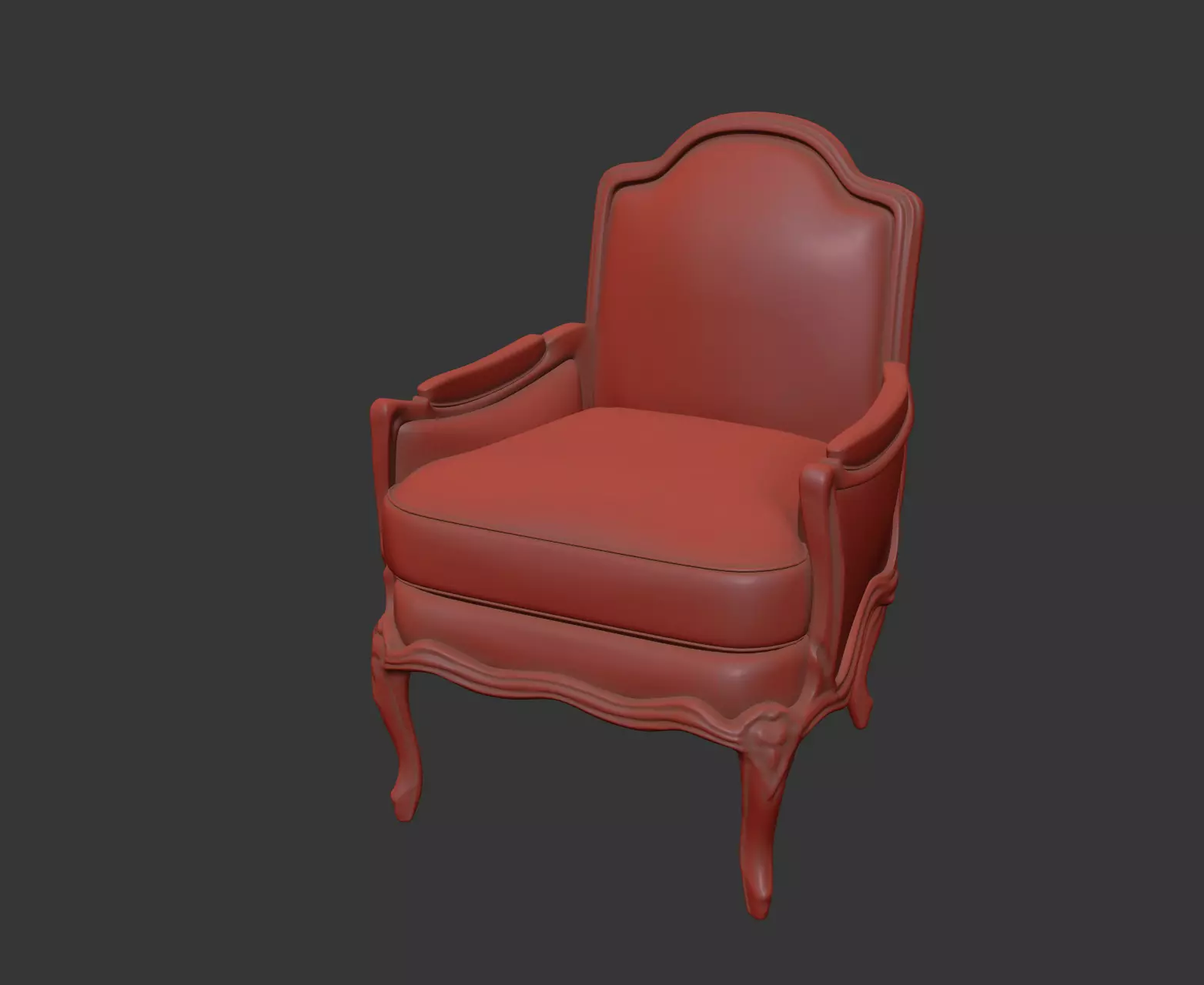 Arm chair henryot model 3D model_16