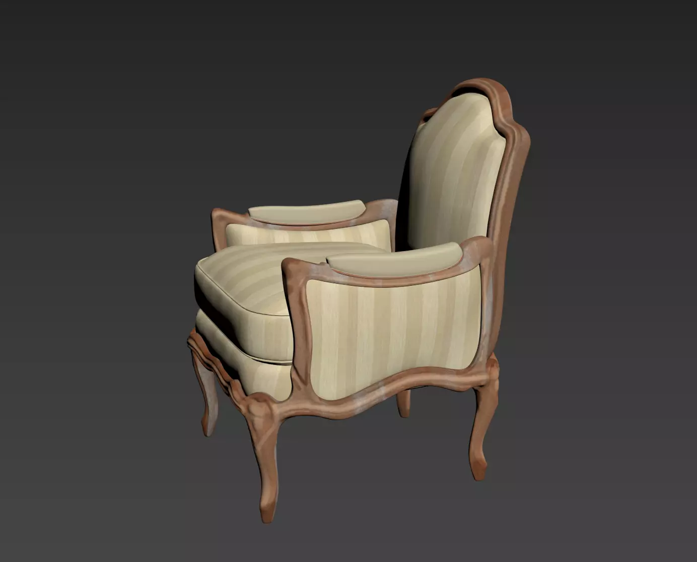 Arm chair henryot model 3D model_5