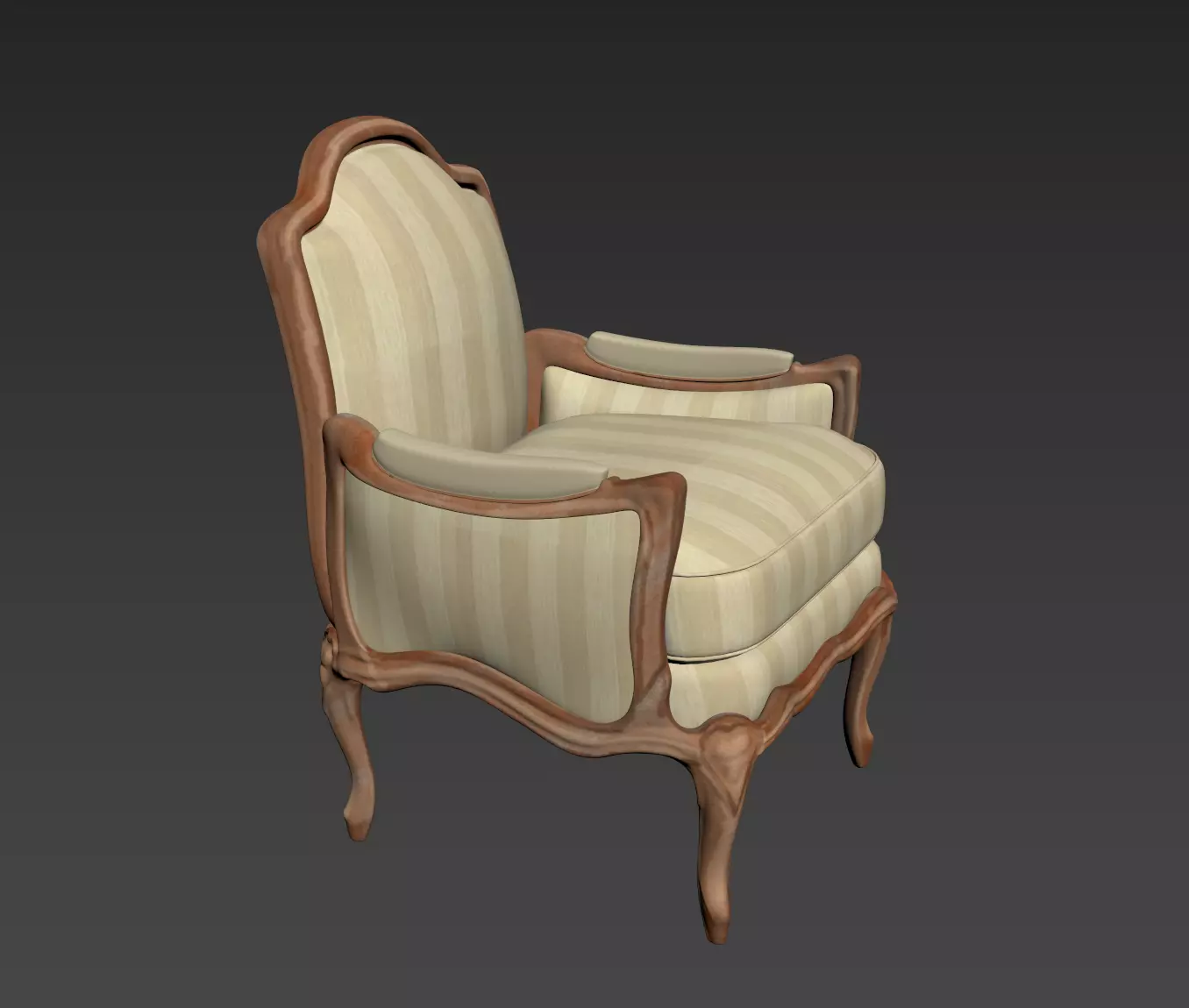 Arm chair henryot model 3D model_11
