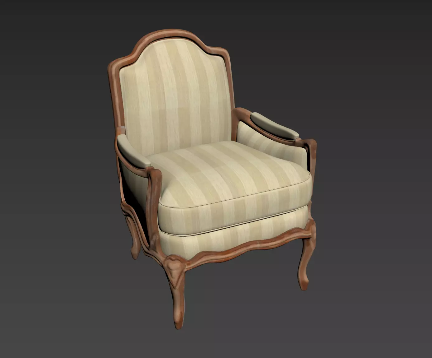 Arm chair henryot model 3D model_12