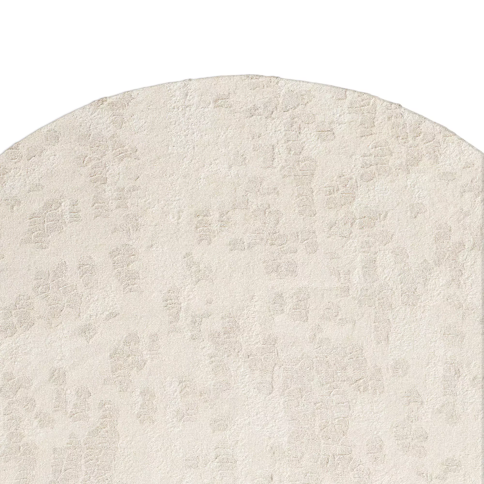 Chana Wool Rug Natural round 3D model_4