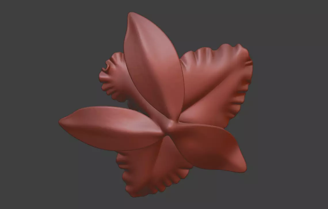 Cattelan flower sculpture design  3D print model_1