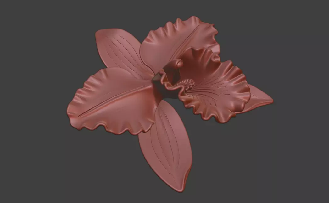 Cattelan flower sculpture design  3D print model_5