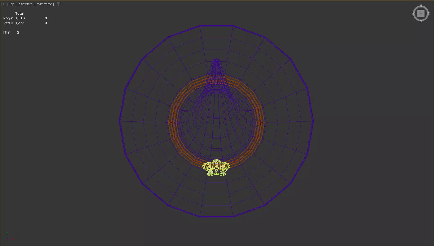 Stylized Low-Poly Mage Hat Low-poly 3D model_13