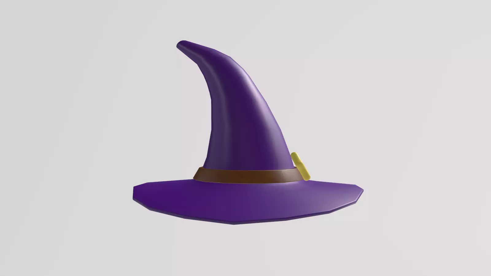 Stylized Low-Poly Mage Hat Low-poly 3D model_8