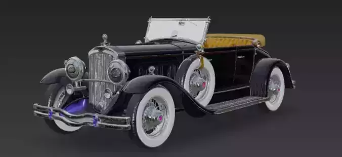 Antique car 3d model for blender and any other software 3D model
