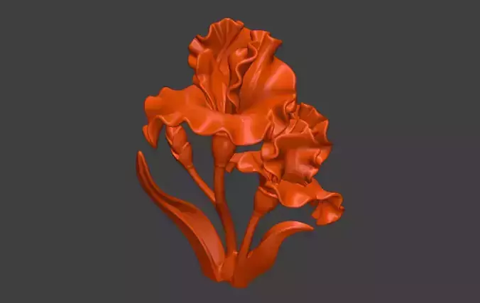 Antirrhinum snapdragons flower sculpture design STL jewelry