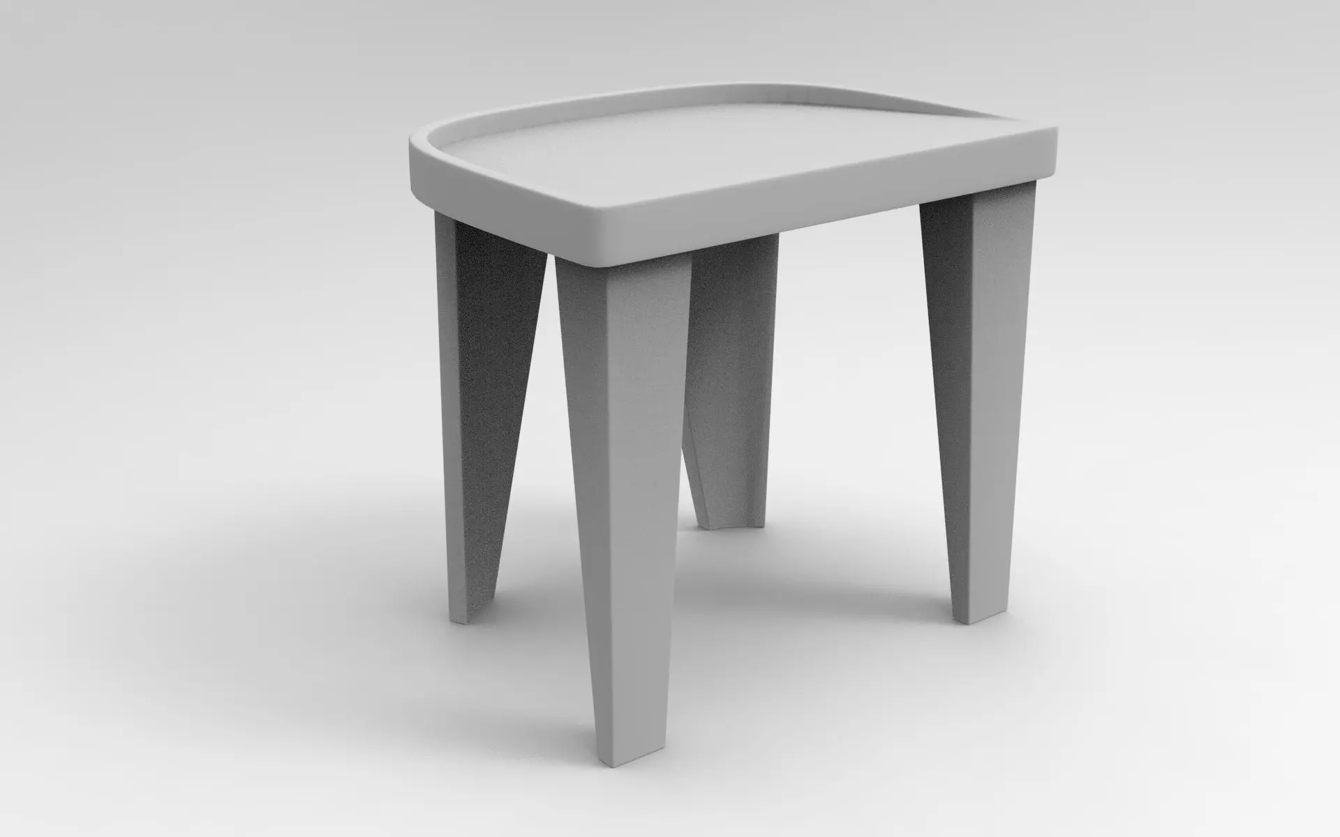 Klif Stool Low-poly 3D model_7