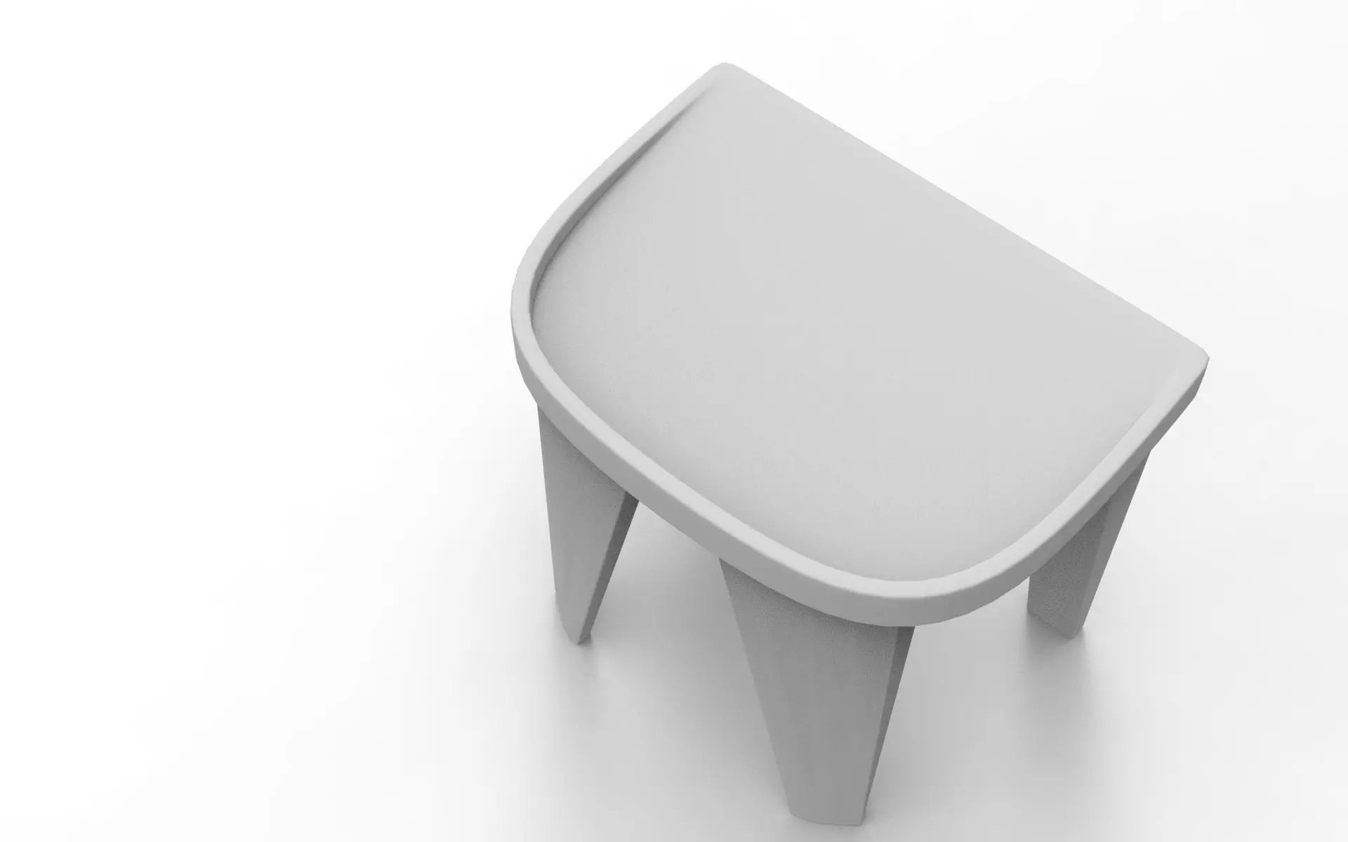 Klif Stool Low-poly 3D model_8