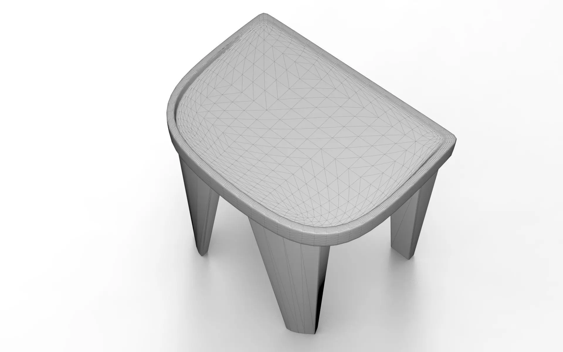 Klif Stool Low-poly 3D model_6