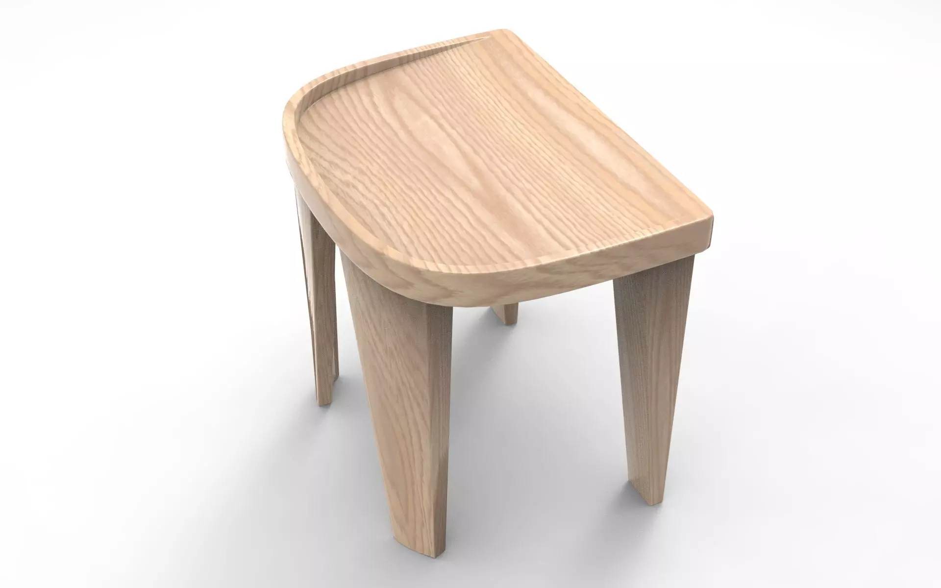 Klif Stool Low-poly 3D model_1