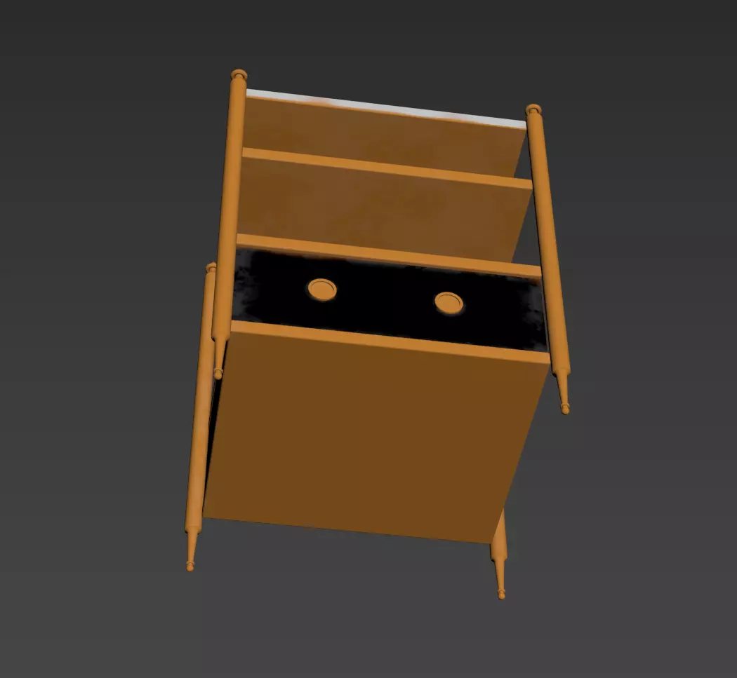 Bronze Open Shelf Model 3D model_15