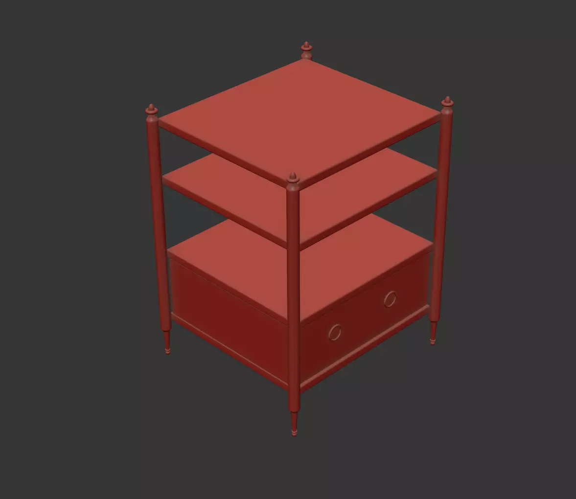 Bronze Open Shelf Model 3D model_18