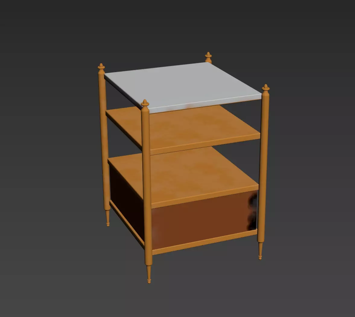 Bronze Open Shelf Model 3D model_10