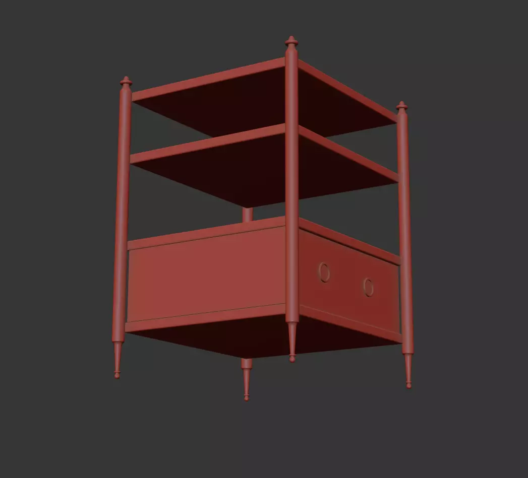 Bronze Open Shelf Model 3D model_19