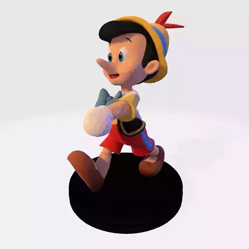 Stylized LowPoly Pinocchio Figurine  3D Print