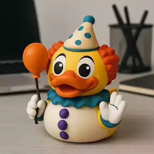 Rubber Duck - Art the Clown model - 3D print