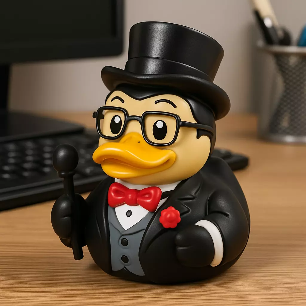 Rubber Duck - Charlie McCarthy model - 3D print 3D print model