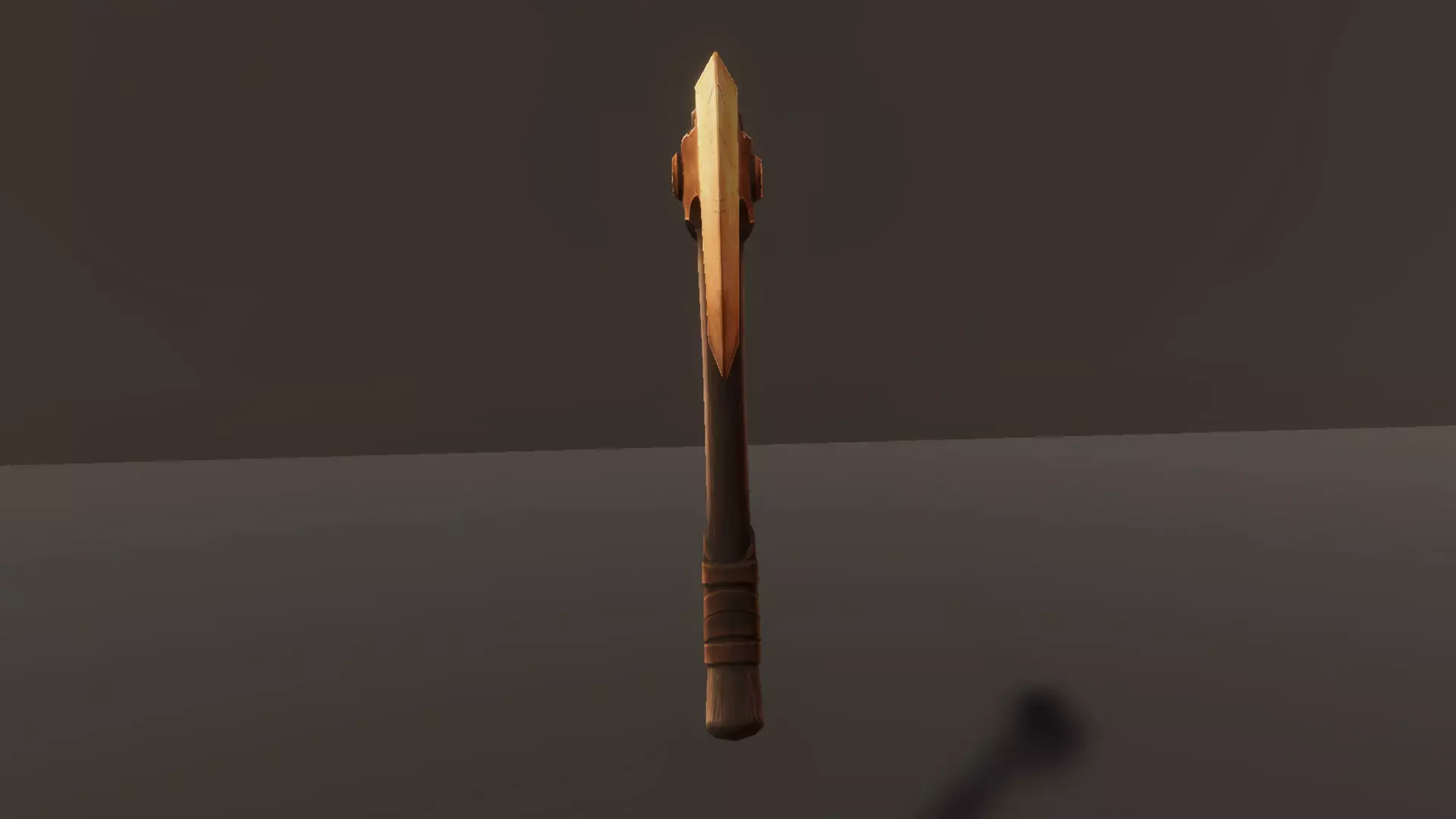 Copper Axe - Game Ready Weapon Low-poly 3D model_9
