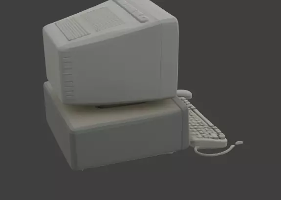 computer 3 D model PC 3D model_3