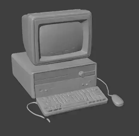 computer 3 D model PC
