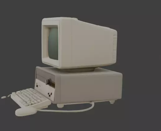 computer 3 D model PC 3D model_6
