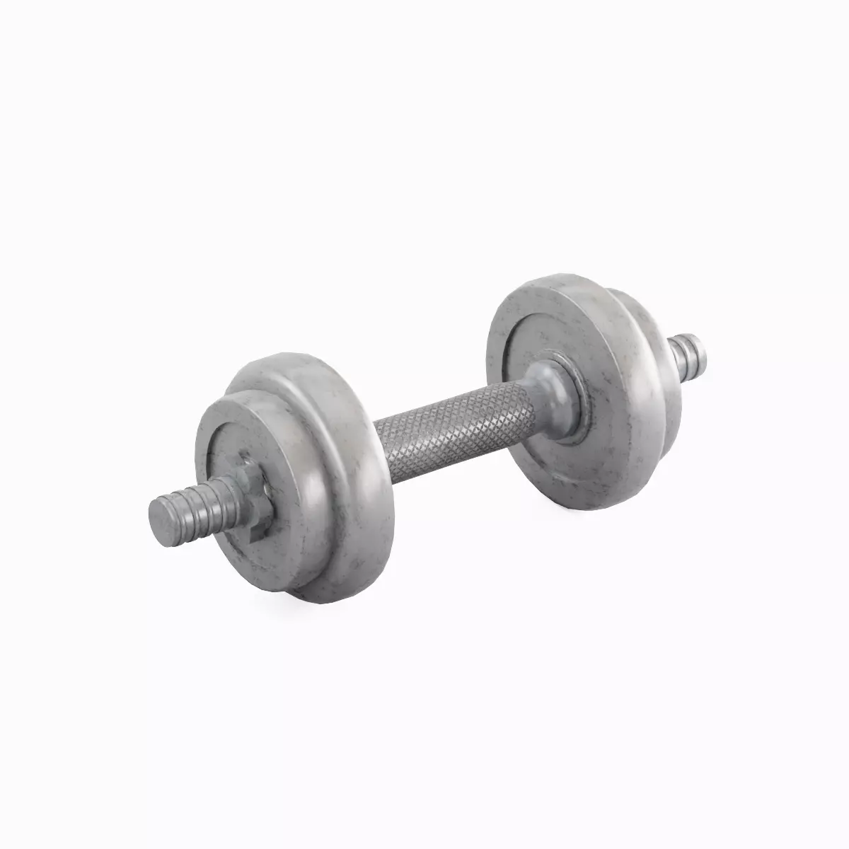 Metal Dumbbell Set Low-poly 3D model_18